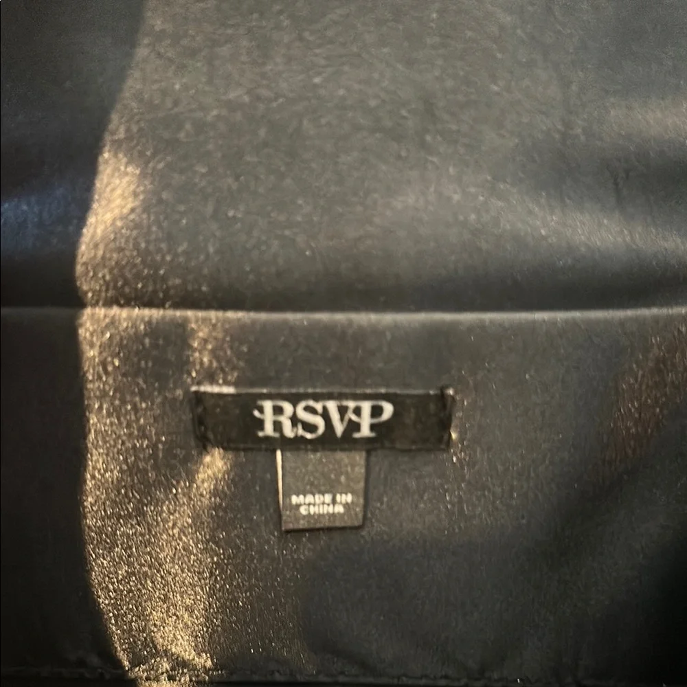RSVP Black and Gold Geometric Clutch